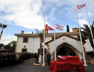 Funeral service for former Turkish Cypriot leader