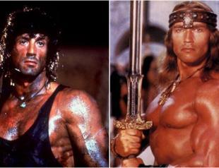 Stallone and Schwarzenegger meet in hospital