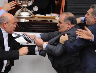 Turkish deputies duke it out as words fail in Parliament