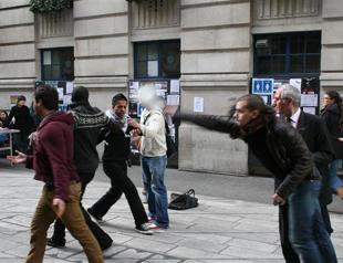 Pro-Palestinian protest ends in violence at London University