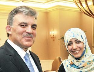 President Gül meets Yemen’s Nobel winner