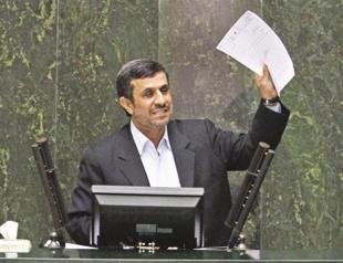 Iranian president greets grilling with jokes