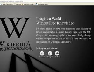 Wikipedia, Google protest Internet bills