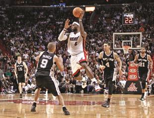 Heat shoots down Spurs with long-range