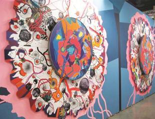 Franz Ackermann exhibits at Dirimart