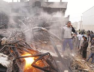 Israeli aircraft hit Gaza as Netanyahu blames Iran