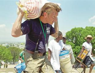 Sean Penn’s Haiti work gets Nobel laureates’ peace prize