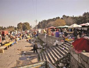 Bazaar on historic way receiving attention