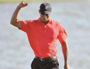 Woods trails McIlroy in Florida, still happy with performance