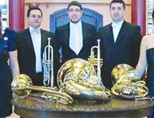 Golden Horn Brass Quintet on Istanbul stage