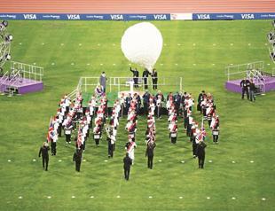 Olympic stadium opens as Games beckon