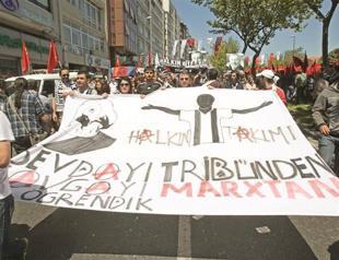 Football fans leave a mark in Taksim