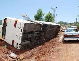 Russian tourist injured in traffic accident in Turkeys south