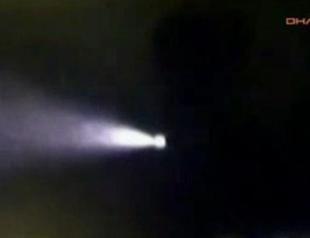 UFO or Russian missile Middle Easterners panic over spiral light