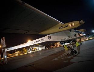 Solar plane on historic intercontinental flight