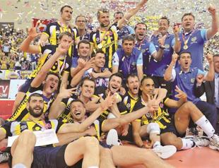 Fener wins 3rd straight volley title