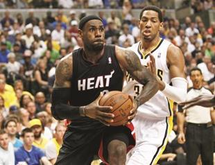 James, Wade score 70 points to Pacers