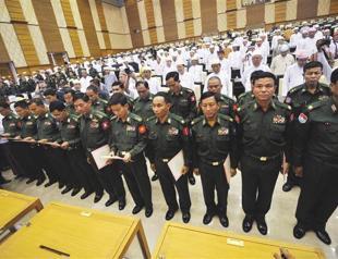 Oath row shadows Myanmar politics