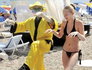 Robotman on the beach