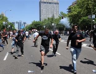 Miners, police clash in Madrid protest