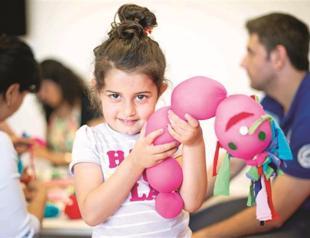 Kids enjoying art workshops at Istanbul Modern