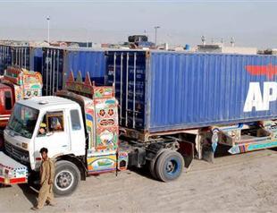 NATO supply trucks hit for first time since way reopened