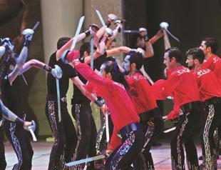 Troupe celebrating a milestone