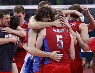 Russia gets gold in mens volleyball