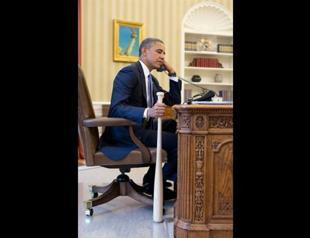 White House releases statement on baseball bat photo