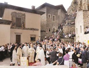 Peace message at Sümela