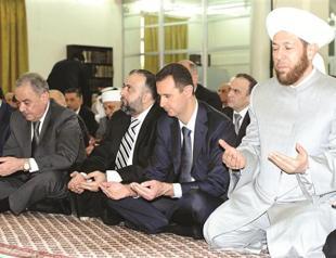 Syrian president makes rare public appearance