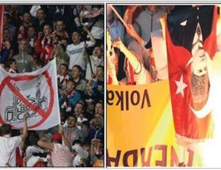 Spartak Moscow fans burn pictures of Atatürk, flags in Fener game