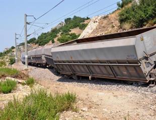 Explosion derails freight train in Turkeys south