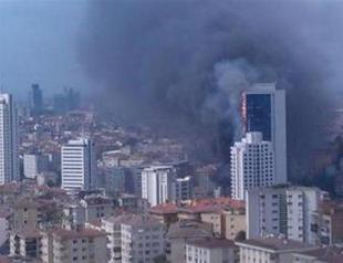 Fire breaks out in Istanbul high-rise