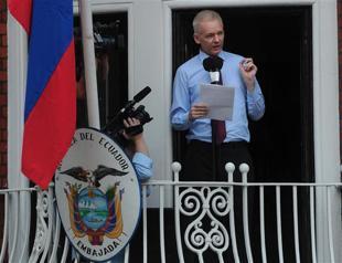Assange expects to stay in embassy for up to a year