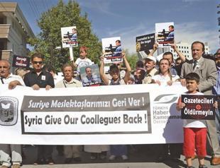 Colleagues ask Syria to set journalists free