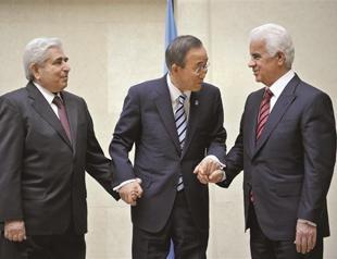 Ban seeks momentum in Cyprus negotiations
