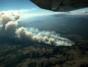Large fire in Kaz Mountains