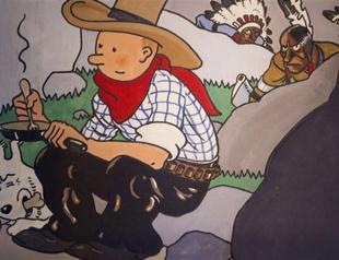 Tintin comic book cover fetches record price at auction