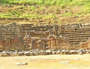 Ancient theater in center of city undergoing restoration process