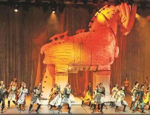 Troya dance show performs at ancient Aspendos theater