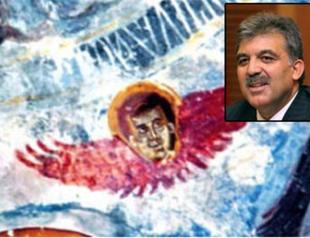 Turkish presidents face resembles on monastry angel: claim