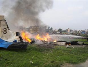 19 killed as Everest-bound plane goes down in flames