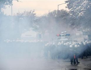 Clashes between police and protesters supporting hunger strikers at university campus