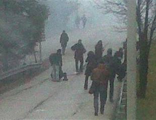 Clashes occurred at the satellite launching ceremony