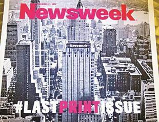 Hashtag symbolizes end of an era for Newsweek
