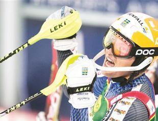 Myhrer wins World Cup slalom opener