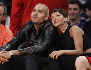 Chris Brown arrives with Rihanna for African Grammys