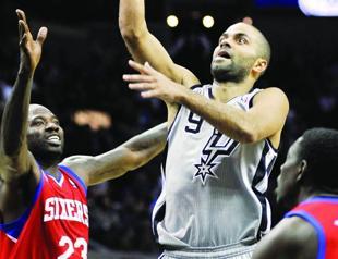 Parker and Ginobili lead Spurs in Philadelphia game