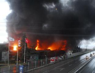 Fire breaks out in factory in Marmara province